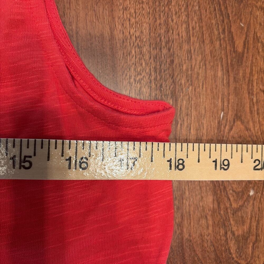 Chicos Ladies NWT $129 Maxi Sleeveless Tiered Flame Scarlet Maxi Dress Sz 1 M - Picture 4 of 6